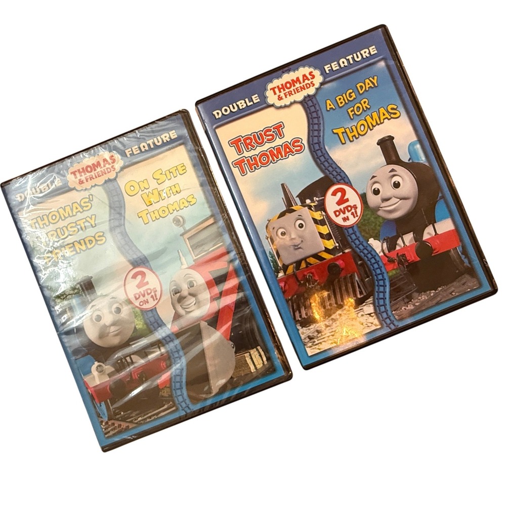 Thomas & Friends DVD Double Feature Kids OS Blue 2-Pack‎ Bundle Train Episodes